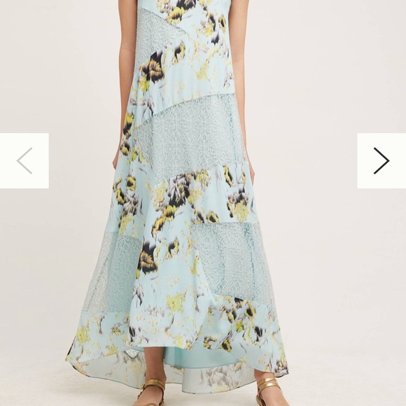 NWT Anthropologie Rainflower Lace Maxi Dress sz 2 - Picture 3 of 9